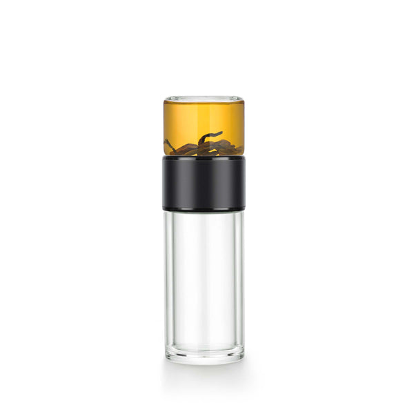 Nomad Transparente Teeflasche - Black (238 ml)